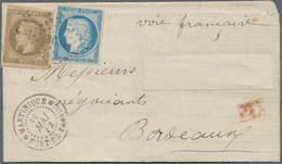 Martinique: 1872, Laure 30c. Brown And Ceres 20c. Blue, Both Fresh Colour And Full Margins, Correct - Andere & Zonder Classificatie