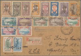 Martinique: 1931, Definitives "Native Woman/Fort-de-France/Sugar Harvest", Attractive Franking Of 17 - Other & Unclassified