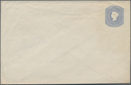 Mauritius: 1873, Stat. Envelope QV 1s.8d. Milky-blue On Thick Linen Paper With Watermark 'Original T - Mauritius (...-1967)