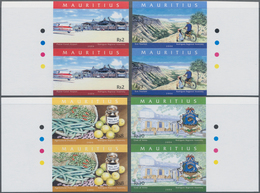 Mauritius: 2004, Rodrigues Regional Assembly Complete Set Of Four In Vertical IMPERFORATE Pairs From - Maurice (...-1967)