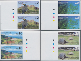 Mauritius: 2006, Environment Day (Ecology) Complete Set Of Four In Vertical IMPERFORATE Pairs From L - Mauritius (...-1967)