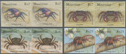 Mauritius: 2006, Land And Freshwater Crabs Complete Set Of Four (Tourloulou Crab, Land Crab, Freshwa - Mauritius (...-1967)