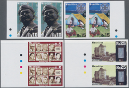 Mauritius: 2007, Anniversaries And Events Set Of Four (with Corrected 5r. Stamp) In Horizontal Or Ve - Mauricio (...-1967)