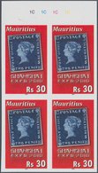 Mauritius: 2010, World Exhibition EXPO 2010 Shanghai 30r. Showing The 'Blue Mauritius' In An IMPERFO - Mauritius (...-1967)