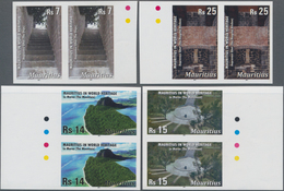 Mauritius: 2011, World Heritage Sites On Mauritius Complete Set Of Four In Horizontal Or Vertical IM - Mauritius (...-1967)