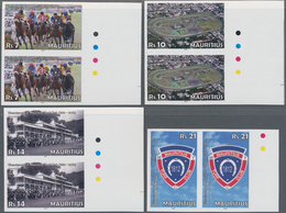 Mauritius: 2012, Bicentenary Of Mauritius Turf Club (horse Racing) Complete Set Of Four In Vertical - Mauricio (...-1967)