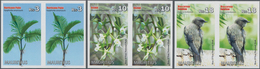 Mauritius: 2013, Natural Reserve Complete Set Of Three (Hurricane Palm, Orchid And Mascarene Swallow - Mauricio (...-1967)