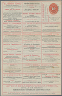 Mexiko - Ganzsachen: 1893 (7.1.), Numeral 10c. Embossed Oval On Printed Lettersheet With Advertismen - México