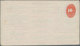 Mexiko - Ganzsachen: 1895(ca.), Unused Postal Stationery Envelope 10 Centavos Carmine On An Inner Sh - Messico