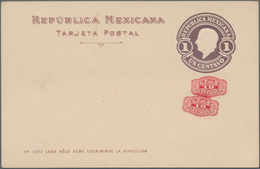 Mexiko - Ganzsachen: 1916, Three Unused Postal Stationery Cards All One Centavo Brown On White And W - México