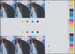 Niue: 2007, Definitive Issue $1 Talava Natural Arch In An IMPERFORATE Gutter Block Of Six From Upper - Niue