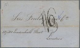 Panama: 1870 "PANAMA-TRANSIT/A/DE 4/70" C.d.s. On Entire Letter From Guayaquil, ECUADOR To London, W - Panamá