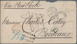 Panama: 1880 Duplex Datestamp "NEW YORK/MAY/29"-80-"PANAMA TRANSIT" Plus Three-liner "PANAMA/15 MY 1 - Panamá