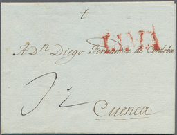 Peru: 1806 Spanish Colonial Period: Entire Letter From Lima To Cuenca (now Ecuador) Bearing Large St - Perù