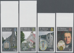 St. Helena: 2009, 150 Years Church Of England At St. Helena Complete IMPERFORATE Set Of Four From Up - Isola Di Sant'Elena