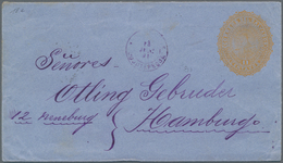 El Salvador - Ganzsachen: 1890, Two Stationery Envelopes: Volcano 10 C Green On Bluish And 11 C Yell - Salvador