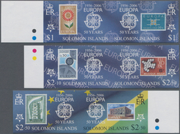 Salomoninseln: 2005, 50th Anniversary Of First Europa-CEPT Stamps Complete Set Of Twelve In Six Hori - Islas Salomón (...-1978)