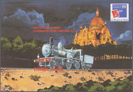 Sambia: 1999, International Stamp Exhibition Philexfrance In Paris Complete Set Of Two IMPERFORATE M - Zambie (1965-...)