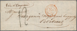 Senegal: 1855, Very Early Folded Letter From Gorée, A Former Slave Island, Cover Sent Via England Wi - Sonstige & Ohne Zuordnung