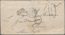 Sierra Leone: 1865, Two Stampless Covers From Sierra Leone To Pornic, France Via Liverpool (British - Sierra Leona (1961-...)