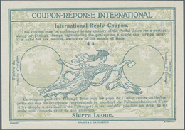 Sierra Leone: 1925. International Reply Coupon 4 D (Stockholm Type). Collector's Item From Archives! - Sierra Leone (1961-...)