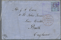 Süd-Nigeria: 1898, "THE ROYAL NIGER COMPANY CHARTERED & LIMITED 30 OCT 1898 POST OFFICE BURUTU", Vio - Nigeria (...-1960)