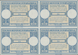 Südafrika: 1947, April. International Reply Coupon 5 D (London Type) In An Unused Block Of 4. Luxury - Storia Postale