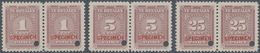 Surinam - Portomarken: 1945, Postage Dues Complete Set Of Three 1c., 5c. And 25c. Brownish-lilac In - Surinam ... - 1975