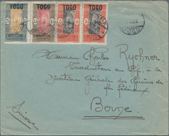 Togo: 1923, Mandate Administration, Cover Franked With 2x 5(c) Red/black, 15 (c) Brown/red And 25 (c - Togo (1960-...)