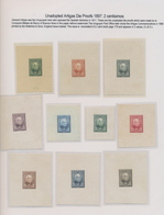 Uruguay: 1897, Unadopted "Artigas" Design, Group Of Ten Die Proofs In Various Colours, Denominated 2 - Uruguay