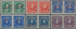 Venezuela: 1915/1922, Definitive Issue 'Simon Bolivar' Six Horizontal Pairs 5c. Green To 50c. Violet - Venezuela