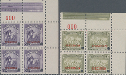 Venezuela: 1947, Definitive Issue 25c. Violet (Bolivar On Horse) And 50c. Olive-green (revolt Of 181 - Venezuela