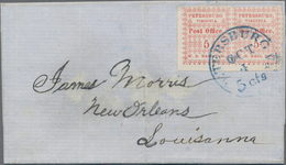 Konföderierte Staaten Von Amerika: 1861 PETERSBURG Va. Postmaster Provisional 5c. Red, Horizontal Bo - 1861-65 Confederate States