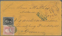 Vereinigte Staaten Von Amerika: 1861, Envelope Bearing Washington 12 C Black And 3 C Red Tied By Bar - Brieven En Documenten