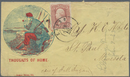 Vereinigte Staaten Von Amerika: 1862 (16.1.), Washington 3c. Rose Single Use On Cover With Attractiv - Cartas & Documentos