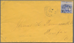 Vereinigte Staaten Von Amerika: 1869, Letter With Single Franking From 3c. Railway, Completely Mispe - Cartas & Documentos
