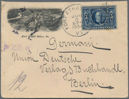 Vereinigte Staaten Von Amerika: 1904, Pictured Cover With Single Franking 5c. Blue McKinley From For - Storia Postale