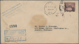 Vereinigte Staaten Von Amerika: 1922, 50c Arlington Perf 11 (Scott 570), Tied By "Washington D.C. No - Lettres & Documents