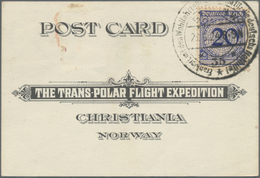 Vereinigte Staaten Von Amerika: 1925, Two Cards Of The Trans-Polar Flight Expedition, Franked With S - Cartas & Documentos