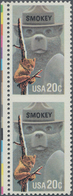 Vereinigte Staaten Von Amerika: 1984, Smokey Bear 20c. Vertical Pair IMPERFORATE Between, Mint Never - Brieven En Documenten