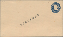 Vereinigte Staaten Von Amerika - Ganzsachen: 1860/61: 1c Franklin Star Die, No Period After "Postage - Altri & Non Classificati