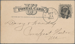 Vereinigte Staaten Von Amerika - Ganzsachen: 1883 Commercially Used Picture Postal Stationery Card W - Autres & Non Classés