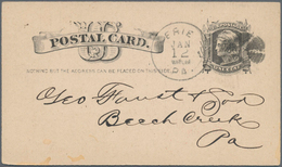 Vereinigte Staaten Von Amerika - Ganzsachen: 1884 Commercially Used Picture Postal Stationery Card W - Altri & Non Classificati
