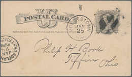 Vereinigte Staaten Von Amerika - Ganzsachen: 1884 Commercially Used Picture Postal Stationery Card W - Autres & Non Classés