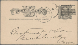 Vereinigte Staaten Von Amerika - Ganzsachen: 1884 Commercially Used Picture Postal Stationery Card W - Otros & Sin Clasificación