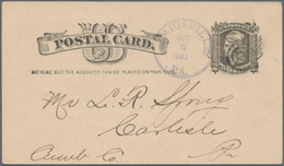 Vereinigte Staaten Von Amerika - Ganzsachen: 1885 Commercially Used Picture Postal Stationery Card W - Altri & Non Classificati