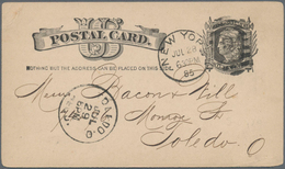 Vereinigte Staaten Von Amerika - Ganzsachen: 1885 Commercially Used Picture Postal Stationery Card W - Autres & Non Classés