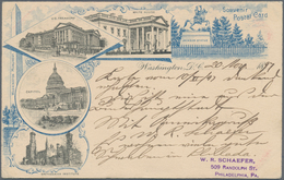 Vereinigte Staaten Von Amerika - Ganzsachen: 1897, Commercially Used Picture Postal Stationery Card - Sonstige & Ohne Zuordnung