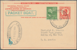 Vereinigte Staaten Von Amerika - Ganzsachen: 1954, Reply Card McKinley 3c. Red Uprated By 1c. Green, - Altri & Non Classificati