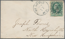 Vereinigte Staaten Von Amerika - Stempel: ST. LOUIS: 1870's, Washington 3c. Green Used On Cover With - Postal History